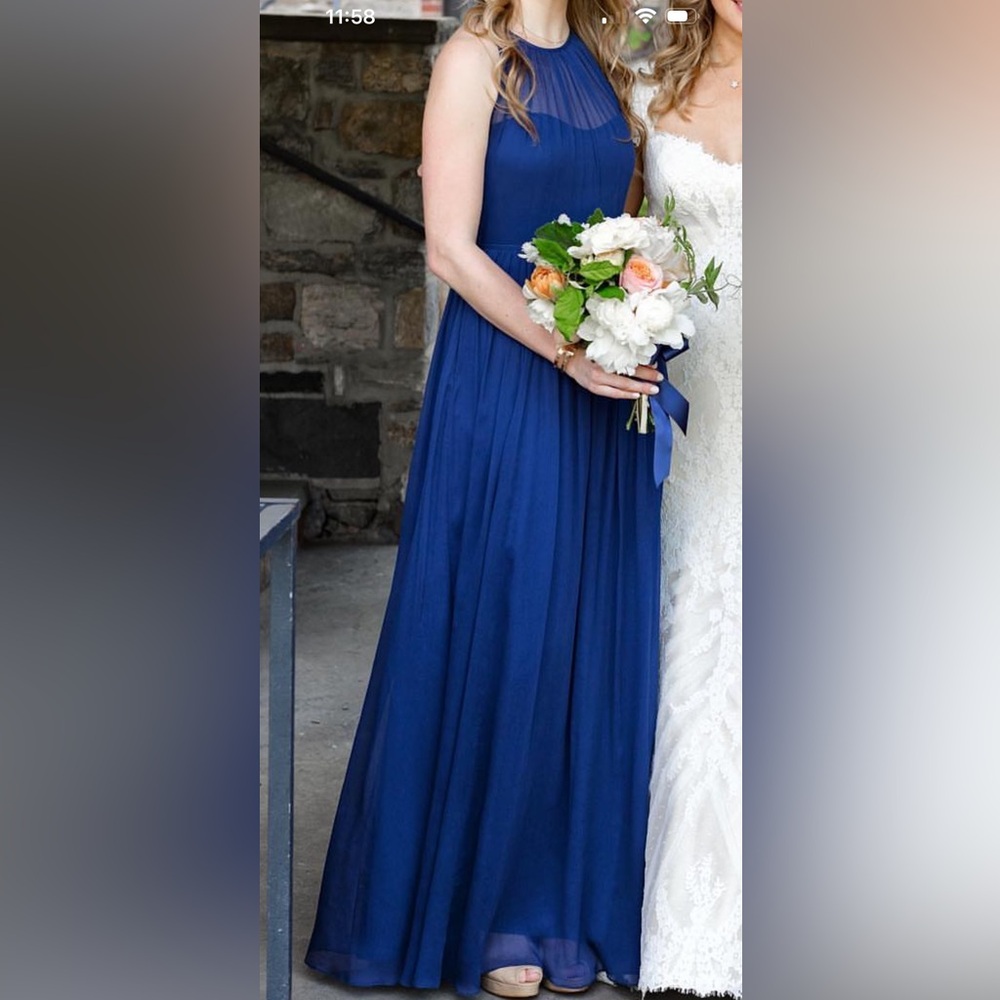 J Crew Megan bridesmaid dress size 2 in blue